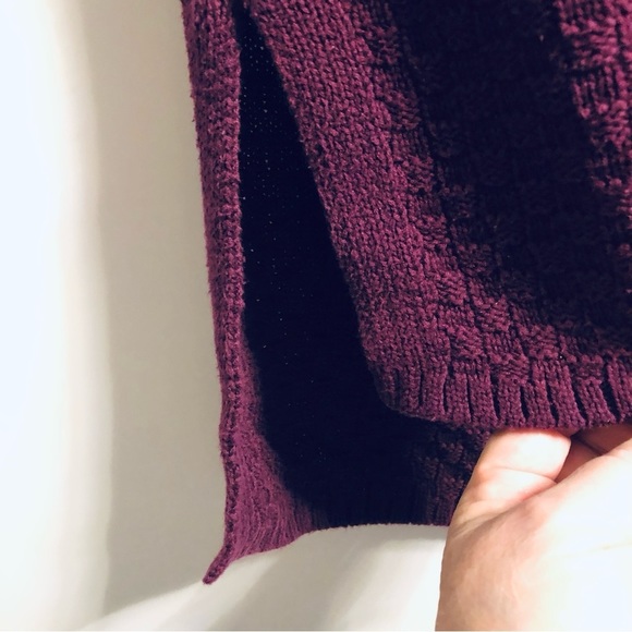 Vince Camuto Medium Purple Long Sleeve Tunic Pull Over Sweater - Picture 4 of 9